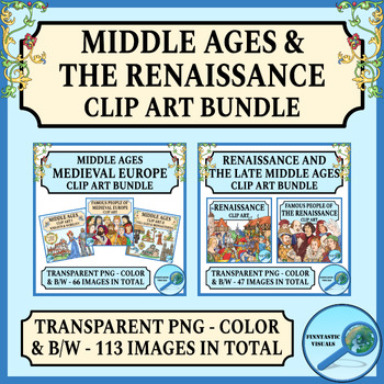 Preview of Middle Ages and the Renaissance European History Clip Art Bundle