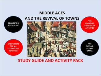 Preview of Middle Ages and the Revival of Towns: Study Guide and Activity Pack