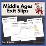 Middle Ages in Europe Exit Slips: Print and Digital