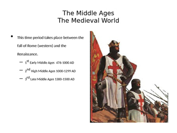Preview of Middle Ages in Europe PPT