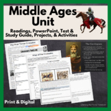 Middle Ages in Europe Unit Bundle: PowerPoint, Test, Activ
