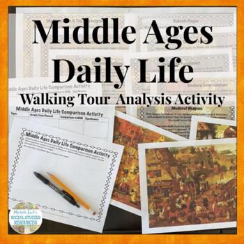 Preview of Middle Ages | Medieval Europe | Daily Life Image Analysis Activity