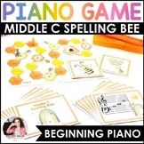 Middle C Spelling Bee Note Reading Game for Beginning Pian