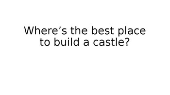 Preview of Middle Castles Castles- Where best place to build a castle? Different Types PPT