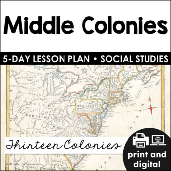 Preview of Middle Colonies | Thirteen Colonies | Social Studies for Google Classroom™