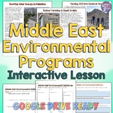 Middle East Environmental Programs Map and Human Impact Activity