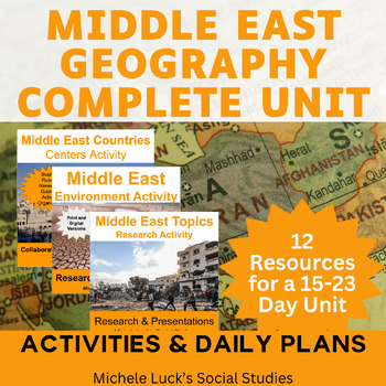 Preview of Middle East Geography COMPLETE Unit