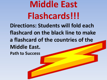Preview of Middle East Geography Flashcards