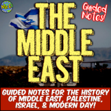 Middle East Palestine PowerPoint and Notes Activity PLUS T