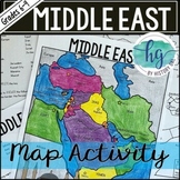 Middle East Map Activity (Print and Digital)