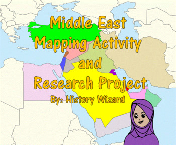 Preview of Middle East Mapping Activity and Research Project (2 Lesson Plans)