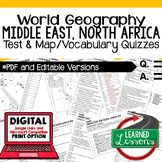 Middle East & North Africa Tests, Vocabulary Quiz, Map Qui