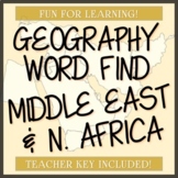 MIDDLE EAST & NORTH AFRICA WORD SEARCH (Puzzle Is Shaped L