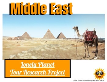 Preview of Middle East Travel Internet Research Project - Distance Learning