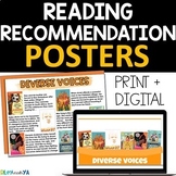 Middle Grade Book Recommendation Posters--Print & Digital