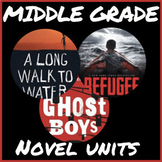 Middle Grade Novels: Ghost Boys, A Long Walk to Water, Refugee Digital + Print