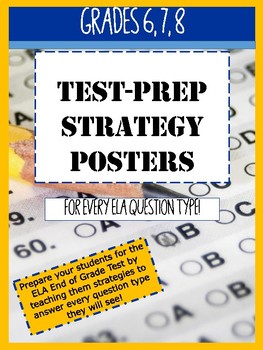 Preview of Middle Grades ELA Test-Prep Strategy Posters