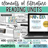 Middle Grades Elements of Literature Reading Units