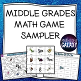 Middle Grades Math Sampler Freebie