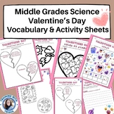 Middle Grades Science Activity Sheets and Vocabulary Valen