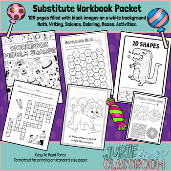 Preview of Middle Grades Skill Work Book - All in one Workbook - No Prep - Print & Teach!