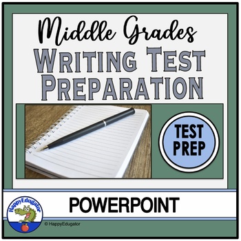 Preview of Middle Grades Writing Test Preparation PowerPoint