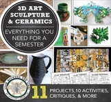 High School Art, Middle School Sculpture, Ceramics Project