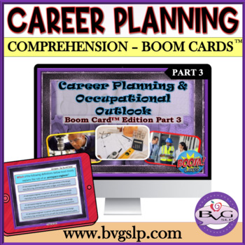 Preview of Career Planning & Occupations BOOM CARDS Middle High School - PART 3 ENGINEERING