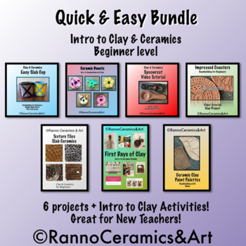 Preview of Middle-High School Ceramics Quick & Easy Bundle
