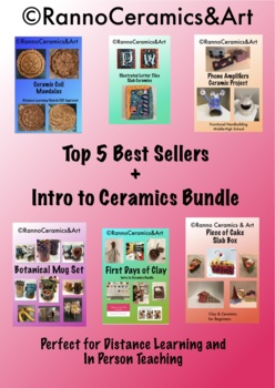 Preview of Middle-High School Ceramics Top 5 Best Sellers + Intro to Ceramics Bundle