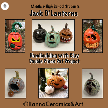 Preview of Middle-High School Clay & Ceramics Jack O'Lantern Pumpkins