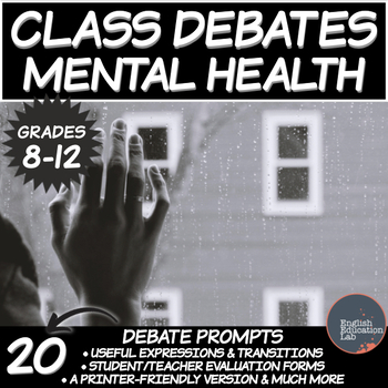 Preview of Debating Topics for Middle/High School: Mental Health