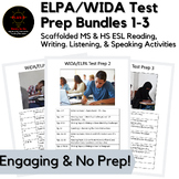 Preview of Middle & High School ESL Entire Year Bundle No Prep, Easy to Use, Ready To Go!