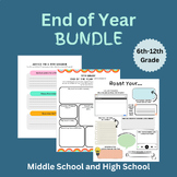 Middle High School End of Year Bundle | Roast Your | Advic