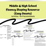 Middle & High School Speech Therapy Fluency Resource (Easy