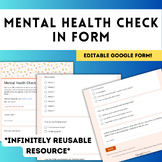 Middle/High School Mental Health Check In Form