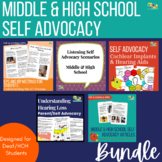 Middle & High School Self Advocacy Bundle for Deaf & Hard of Hearing