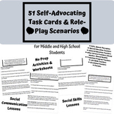 Middle & High School Speech Therapy Self Advocacy Activiti