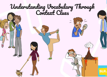 Preview of Middle/High School-Understanding Vocabulary Through Context Clues BOOM CARDS