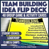 Team Building Leadership Activities 48-Card Flip Deck for Student Council