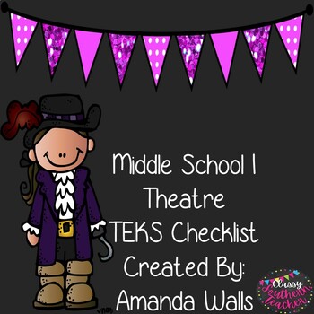 Preview of Middle School 1 Theatre TEKS Checklist