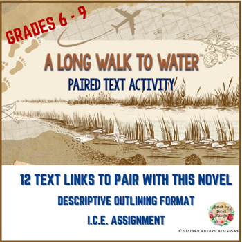 Preview of Middle School A Long Walk to Water Paired Texts Activity