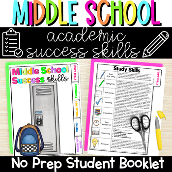 Preview of Middle School Academic Success Skills Guidebook