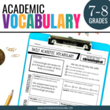 Middle School Academic Vocabulary: Academic Language Activ