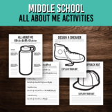 Middle School All About Me Art Activities | 6th, 7th, and 