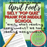 Middle School April Fool's Activity: PRANK your students! 