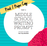 Middle School Argumentative Writing Part 1(Resources only)