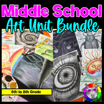 Preview of Middle School Art Curriculum, Art Project and Resource Bundle