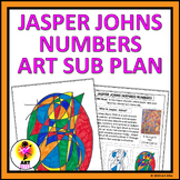 Middle School Art Sub Lesson Plan Jasper Johns Inspired Nu