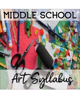 Preview of Middle School Art Syllabus